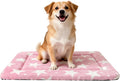 Dog Bed Mat – Soft & Comfortable Dog Kennel Pad for Crate – Durable Crate Bed & Mat for Dogs & Cats – Ideal for Crate, Kennel, and Home Use (Big&Little Stars Pink, M(30"*20"*1.5"))