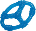 Nylabone Spin Tug & Play Puppy Chew Ring Toy, Soothing Puppy Teething Bone, Enrichment Toy for Puppies, Blue, Peanut Butter Flavor, Medium Dogs - Up to 35 lbs., 1 Count