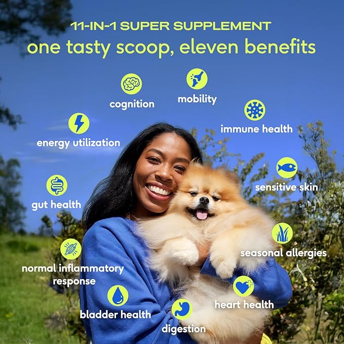 Native Pet The Daily Dog Supplement (30 Scoops) and Goat Milk Powder for Dogs and Cats (60 Scoops).- 11-in-1 Multivitamin and Food Topper to Support a Healthy Digestive System