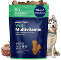 Honest Paws (90 Count) Dog Multivitamin Soft Chews with 10 Essential Vitamins - Joint, Coat, Immune, Eye & Heart Support - with Glucosamine, Chondroitin & Omega-3 - Beef Flavor