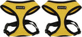 Puppia Soft Dog Harness No Choke Over-The-Head Triple Layered Breathable Mesh Adjustable Chest Belt and Quick-Release Buckle, Yellow, X-Small (Pack of 2)