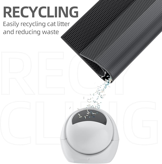 ESTHELLO Cat Litter Mat Large, Cat Litter Trapping Mat, Honeycomb Double Layer Design, Easy to Clean,Washable (36’’ x 30’’ Black)