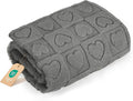 gogobunny Calming Plush Dog Cat Blanket 300GSM Coral Fleece, Ultra-Soft Machine Washable Pet Bedding for Small Medium Dogs Cats Puppies Kittens (Anthracite, 25x35)