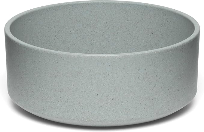 Loving Pets - Dolce Bamboo - Eco-Friendly Pet Bowls & Dishes for Dog, Cats, Puppy Food and Water Dish -Sustainable and Dishwasher Safe, Made with Real Bamboo (Medium, Slate-Grey)