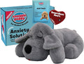 Snuggle Puppy Heartbeat Puppy Toy for Dogs with Real-Feel Pulse and Heat Pack, Calming Comfort Toy for Dog Anxiety, Crate Training and First Nights - Gray