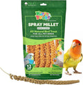 A&E Cage Co AE9054 Premium French Spray Millet for Birds – 6oz Retail Bag with 12 Natural Millet Sprays – Healthy Bird Treat for Budgies, Parakeets, Cockatiels, Finches & Small Birds