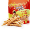 Jungle Calling Dog Treats, Chicken Wrapped Rawhide Sticks for Dogs, Delicious and Nutritious Training Reward Treats and Dog Chews Snacks, 6 oz