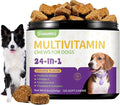 Dog Multivitamin Supplement for Dogs Vitamins Chewable Contain Glucosamine, Vitamin, Probiotics, Omega-3 for Puppy Supplies Skin Coat, Heart, Hips & Joints, Digestion & Immune System 120pcs