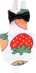 Cabilock Parrot Diaper and Flight Suit Washable Fabric Bird Clothes XL Creative Strawberry Pattern Pet Bird Diaper for Outdoor Flying and Training Random Color