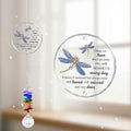 Glass Suncatcher Ornament - Those we Love Don't go Away - Sympathy Gifts for Loss of Loved One - Comfort Keepsake - Crystal Rainbow Maker - Xmas Mother's Day for Mom Dad