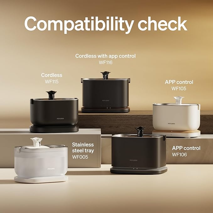 PETLIBRO Replacement Filters for Dockstream Cat Water Fountain PLWF106/PLWF116/PLWF115/PLWF105/PLWF005, 4 Months Set of Replacement Filters for Ultra Quiet Cat Fountain, 8 Count for Pet Water Fountain