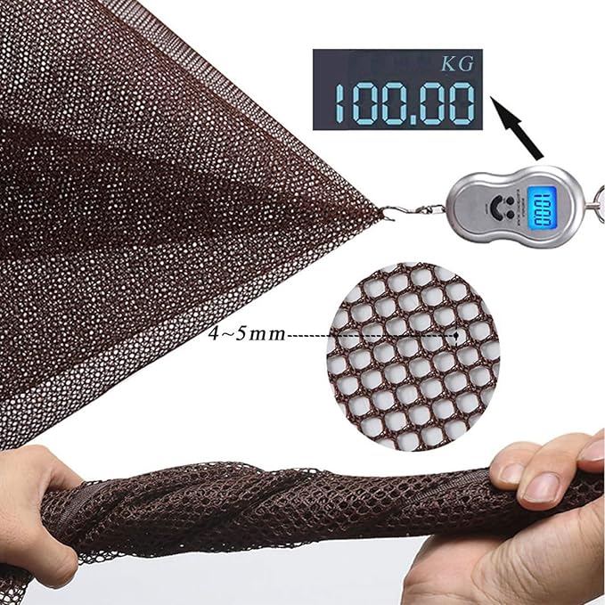 Brown Pet Netting - Stairway Net for Balcony & Patios, 10ft*2.6ft Thick, Suitable for Dogs, Cats, Kids & Babies