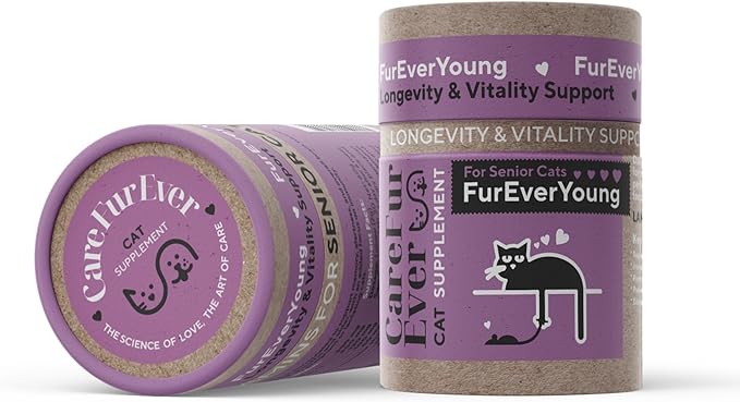 Senior Cats Vision & Brain Longevity | Premium Feline Supplement | Functional Mushroom Complex + Taurine | Vet-Formulated with DHA, Arachidonic Acid & L-Arginine