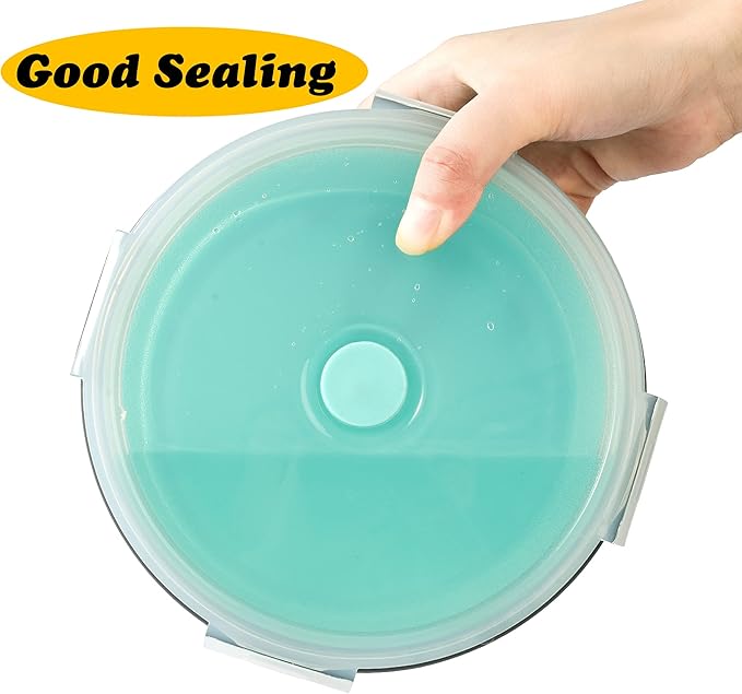 Sturdy Collapsible Dog Bowls, 27 oz 2 Pack - Foldable Silicone Water Food Bowl, Leak-Proof, Ideal for Large Dogs & Outdoor Travel