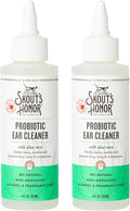 SKOUT'S HONOR Cat Ear Cleaner Solution with Aloe Vera - Alcohol-Free, Fragrance-Free, Non-Medicated Ear Wash for Cats, 4 oz., 2-Pack