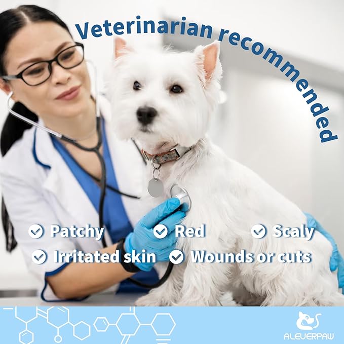 Hot Spot Treatment, Itch Relief Spray for Dogs and Cats. Relives Scratching, Sores, Rashes, Itchy Skin and Paw Licking, with Aloe and PHMB, 8 Fl Oz