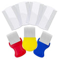 Lice Comb Flea Comb For Cats Dog Pet Comb Set Metal Fine Tooth Remove Tear Marks Float Hair Dandruff (B)