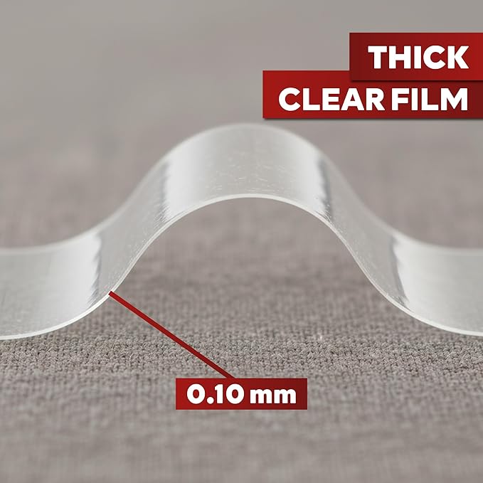 XFasten Double Sided Cat Tape for Furniture 2.5 Inches x 30 Feet, Clear Anti Cat Scratch Tape for Pets, Sticky Anti Scratching, Claw and Paw Deterrent Adhesive for Furniture Protector, Doors, Couches