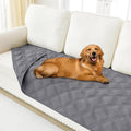 Smiry Waterproof Dog Bed Cover Blanket 40x90, Soft Reversible Pet Blanket, Washable Leakproof Cats Dogs Couch Cover for Sofa, Couch, Furniture, Grey/Grey