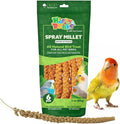 A&E Cage Co Premium French Millet Spray for Birds - 6 Piece, 3oz Pack Natural Spray Millet Treat - Healthy Bird Treat for Parakeets, Budgies, Cockatiels, Finches, Canaries & Small Birds