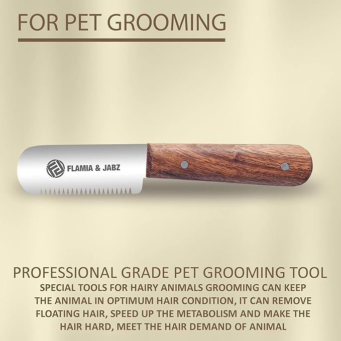 Professional Stripping Knife, Right handed, 3 inch blade (Stainless Steel) (Coarse, Rosewood)