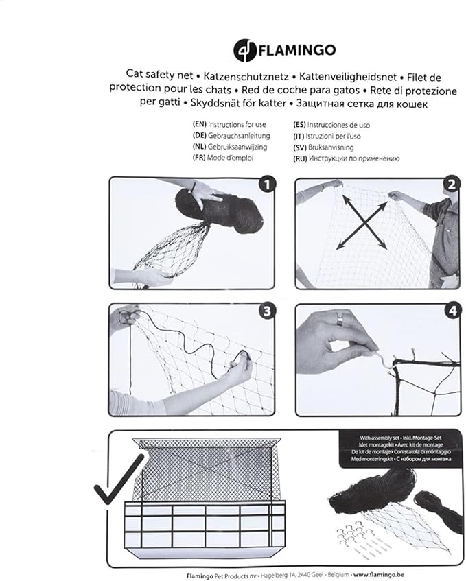 Cat Balcony Net - Cat Safety Net for Balcony | Anti Fall Pet Fence Nets | Pet Anti-Escape Net | Transparent Pet Protection Net | Steel Wire Protective Cover for Balconies Window Enclosures