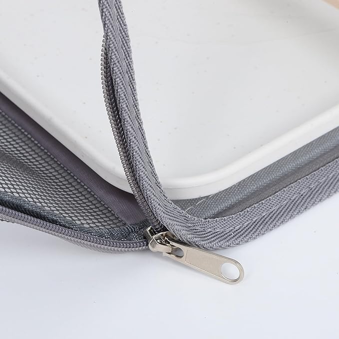 SUPVOX Portable Small Bird Travel Carrier Cage for Parakeets and Conures with Standing Perch, Lightweight Handheld Bird Transport Bag for Travel and Outdoor Use, Gray