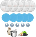 Cat Water Fountain Filter,Cat Fountain Filters Replacement for Round 2L/67oz Stainless Steel Pet Water Fountain,5 Pack Pet Fountain Filter Replacement