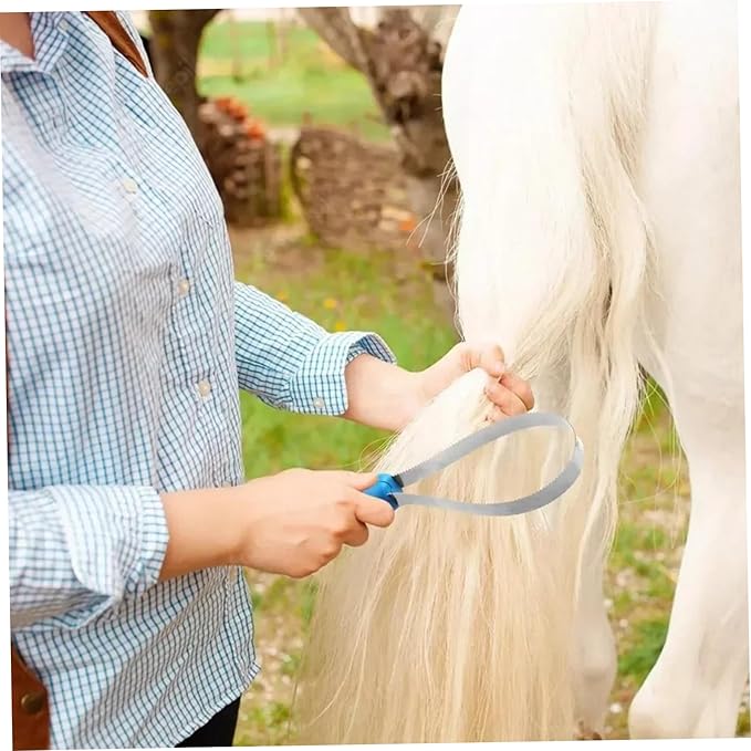 Shedding Blade for Dogs, Dual-Sided Stainless Steel Horse Deshedding Tool with ABS Grip, 2Pcs Shedding Blade for Cat Dog Horse Cattles Sheep PET_Supplies..