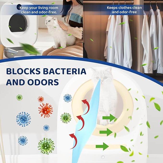 6er-Pack Refill Bags, Cat Litter Refill Bags, Diaper Refills,With Excellent Sealing and Toughness, The Refill Bag is Compatible With all Diaper Pails and Cat Litter Disposal Pails