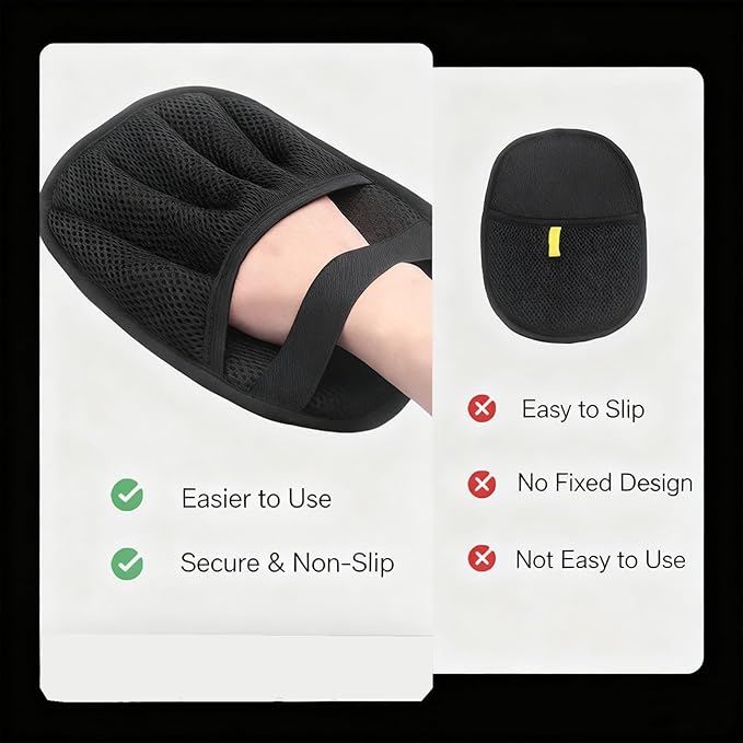 2-Pack Pet Hair Removal Gloves for Cats and Dogs, Five-Finger Electrostatic Pet Hair Remover, Reusable Shedding & Lint Cleaning Gloves for Clothes Sofa Carpet Car Seats