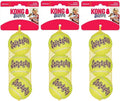 Kong Squeakair Dog Toy Tennis Ball - Medium, x 9