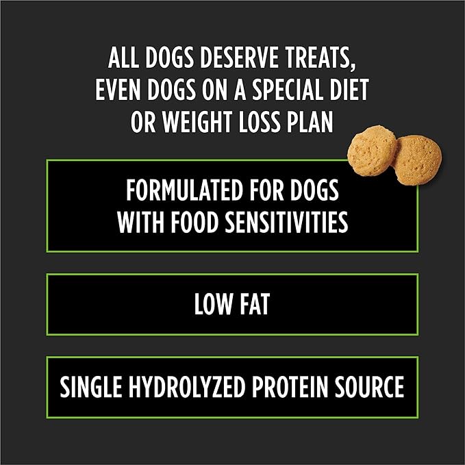 Pro Plan Veterinary Diets Purina Gentle Snackers Hydrolyzed Plus Low Fat Dog Treats - 8 oz. Pouch (Pack of 2)