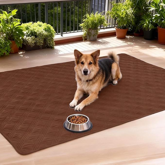 hyha Waterproof Dog Blanket, Reversible Pet Bed Blanket, Soft Sofa Couch Cover for Dogs Washable, Waterproof Pet Couch Covers for Sofa Puppy Cats Furniture Protector(82"x120", Brown/Chocolate)