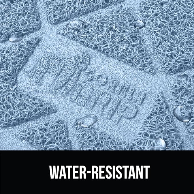 GORILLA GRIP Cat Litter Box Mat, 35x23, Water Resistant, US Designed Kitty Litter Trapping Mats, Easy to Clean, Scatter Control, Less Mess and Clean Floors, Kitten Supplies for Indoor Cats, Light Blue