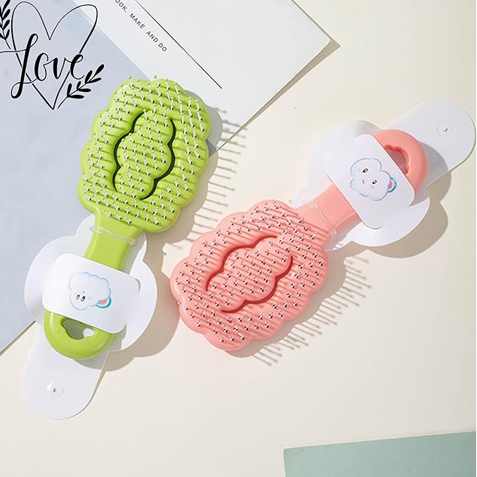 Small Dog Grooming Brush,Cloud Shape Puppy Brush Detangling Dog Hair Brushes for Wet or Dry - Perfect for Shih Tzus, Yorkies, Maltipoos - Ideal Puppy Hair Brushes for Maltese and Small Breeds (Green)