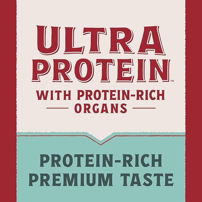 Natural Balance Ultra Protein Wet Cat Food Cuts in Gravy, Variety Pack with Protein-Rich Organs for Cats, Organ Cat Food with High Protein - 2.7oz. Case of 12