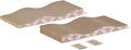 Amazon Basics New Cat Scratch Post, Single Layer with Curve, 16.5 x 8.1 x 1.6 in, 2-Pack