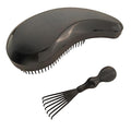 Gentle Grooming Puppy Brush with Gift Box ， Fit for Small Dog ， Yorkie, Shih Tzu, Maltipoo, Maltese and Pomeranian ，Toy Poodle Accessories, Soft Bristle (Black)