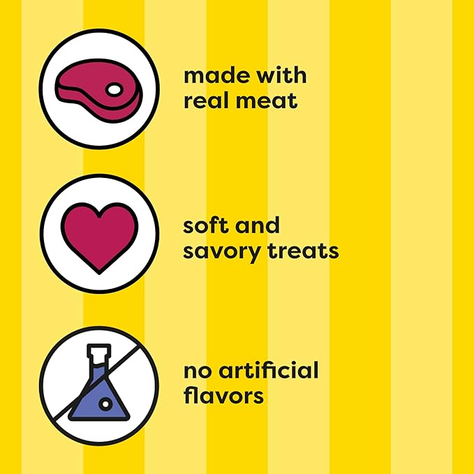 Temptations Meaty Bites, Soft and Savory Cat Treats, Tuna Flavor, 4.12 oz. Pouch (Pack of 2)