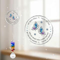 Glass Suncatcher Ornament - Memorial Gift for Loss of Loved One - My Mind Still Talks to You - Bereavement Keepsake - Crystal Rainbow Maker - Mother's Day for Mom Dad