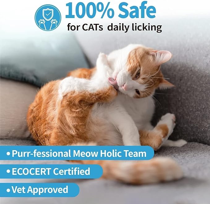 Mooncat Cat Grooming Essentials Bundle – Waterless No-Rinse Foam Shampoo with Brush (5oz) + Cat Ear Cleaner Finger Wipes (40ct) | Licking Safe, Paraben-Free, Dander Reducing & pH Balanced | Deep Ear W