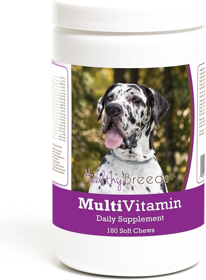 Healthy Breeds Great Dane Multivitamin Soft Chew for Dogs 180 Count