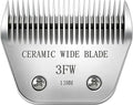 Precision Ceramic Wide Blades for Dog Grooming,Compatible with Andis,Oster A5,Wahl km10 Clippers-Dog and Cat Grooming Replacement Blade (3FW(13MM))