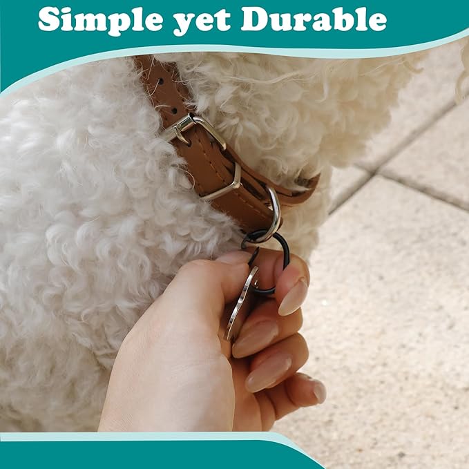 2 Pack Dog Tag Clip, Quick Clips for Pet&Cat Collar | Dog License Tag Holder