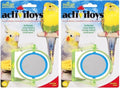 JW Pet Company Activitoy Double Axis Small Bird Toy, Colors Vary (Pack of 2)