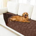 Smiry Waterproof Dog Bed Cover Blanket 40x80, Soft Reversible Pet Blanket, Washable Leakproof Cats Dogs Couch Cover for Sofa, Couch, Furniture, Brown/Chocolate