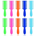 10Pcs Lice Combs Double Sided Fine Teeth Comb Plastic Head Nit Hair Combs for Newborn Babies Adults Dogs Kitten Dandruff Removal (5 Colors)
