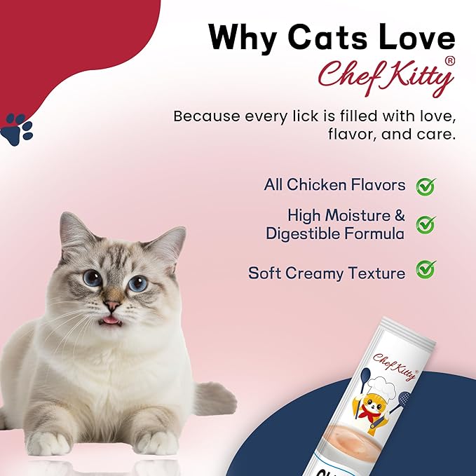 Purée Pops, Cat Treats, Grain-Free, Lickable, Squeezable Creamy Cat Treat/Topper with Vitamin E & Taurine, 0.5 Ounces Each Tube, 20 Tubes, Chicken Mix Variety