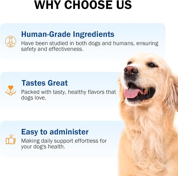 Zinc for Dogs, Heart Support Supplement for Dogs, Promote Heart Function, Healthy Skin and Coat, Strengthen Immune Function, Cellular Growth with Biotin, Selenium and Vitamins